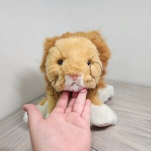 Tyco 1994 Kitty Kitty Jungle Lion Plush Stuffed Animal Purring Rattle Sound
